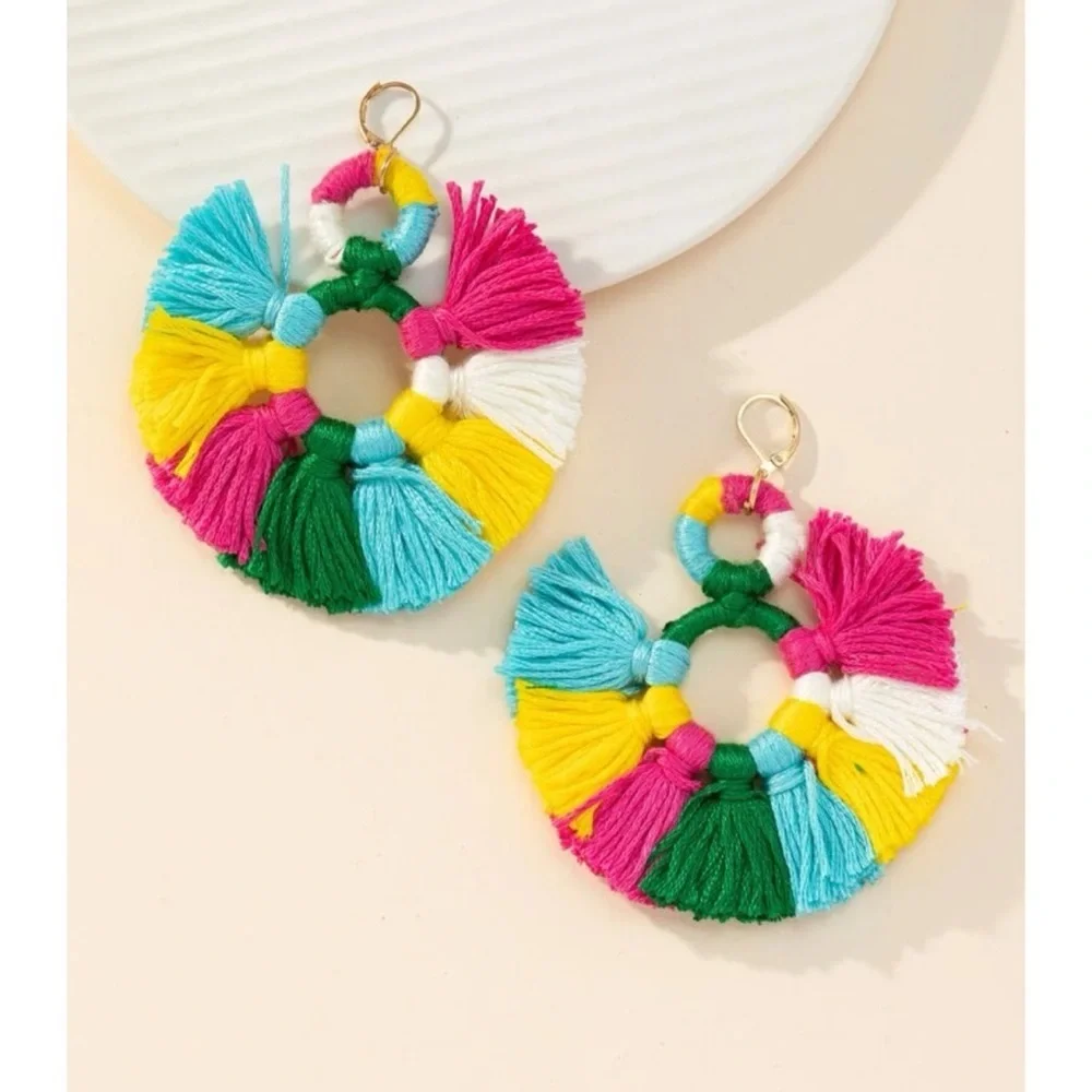 Tassel drop earrings